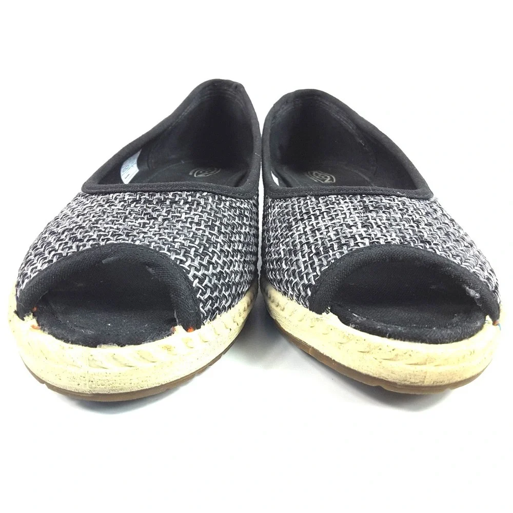 Keen‎ Cortona Women's Black Jute Open Toe Casual Comfort Wedge Shoes Size 7